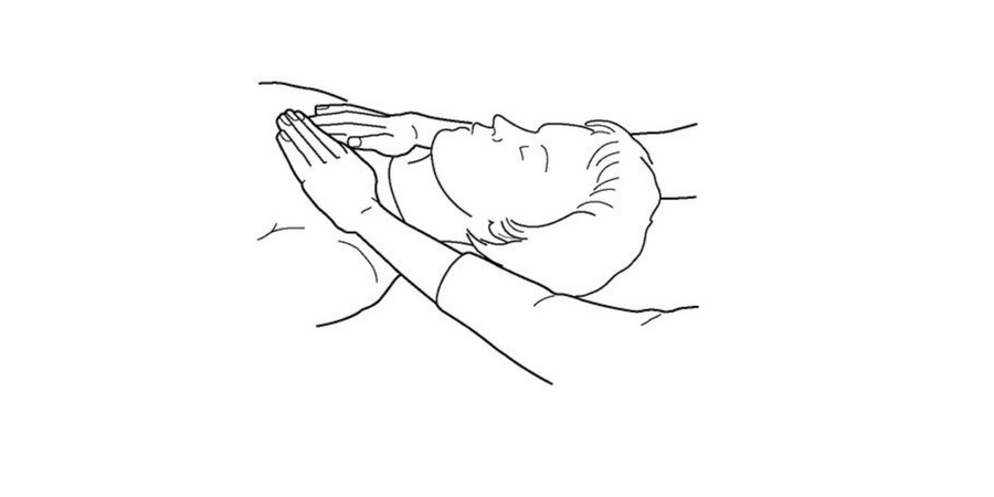 Reiki hand position the chest